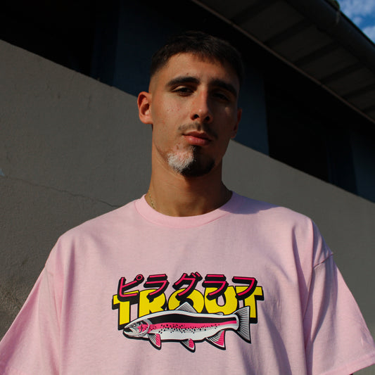 T-SHIRT RAINBOW TROUT LIGHT PINK