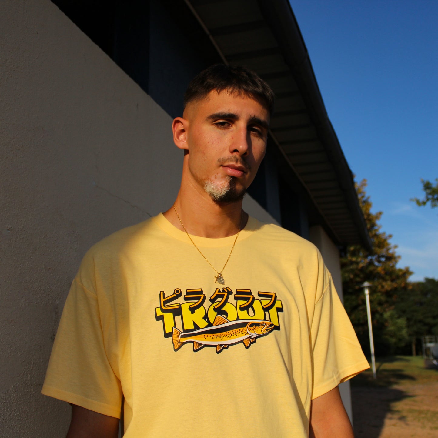 T-SHIRT TROUT YELLOW HAZE