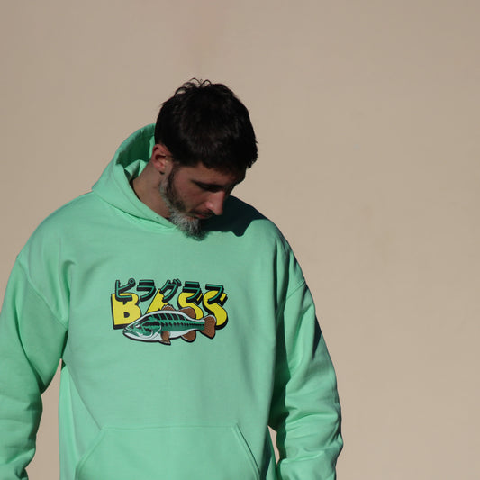 HOODIE BASS MINT GREEN